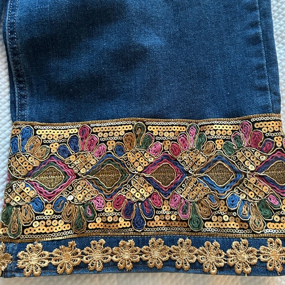 fabulous boho chic  jeans.Size 12 new with tag - Picture 6 of 16